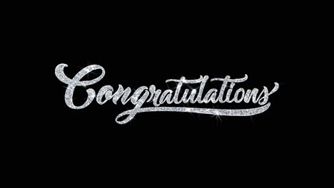 congratulations sparkle text