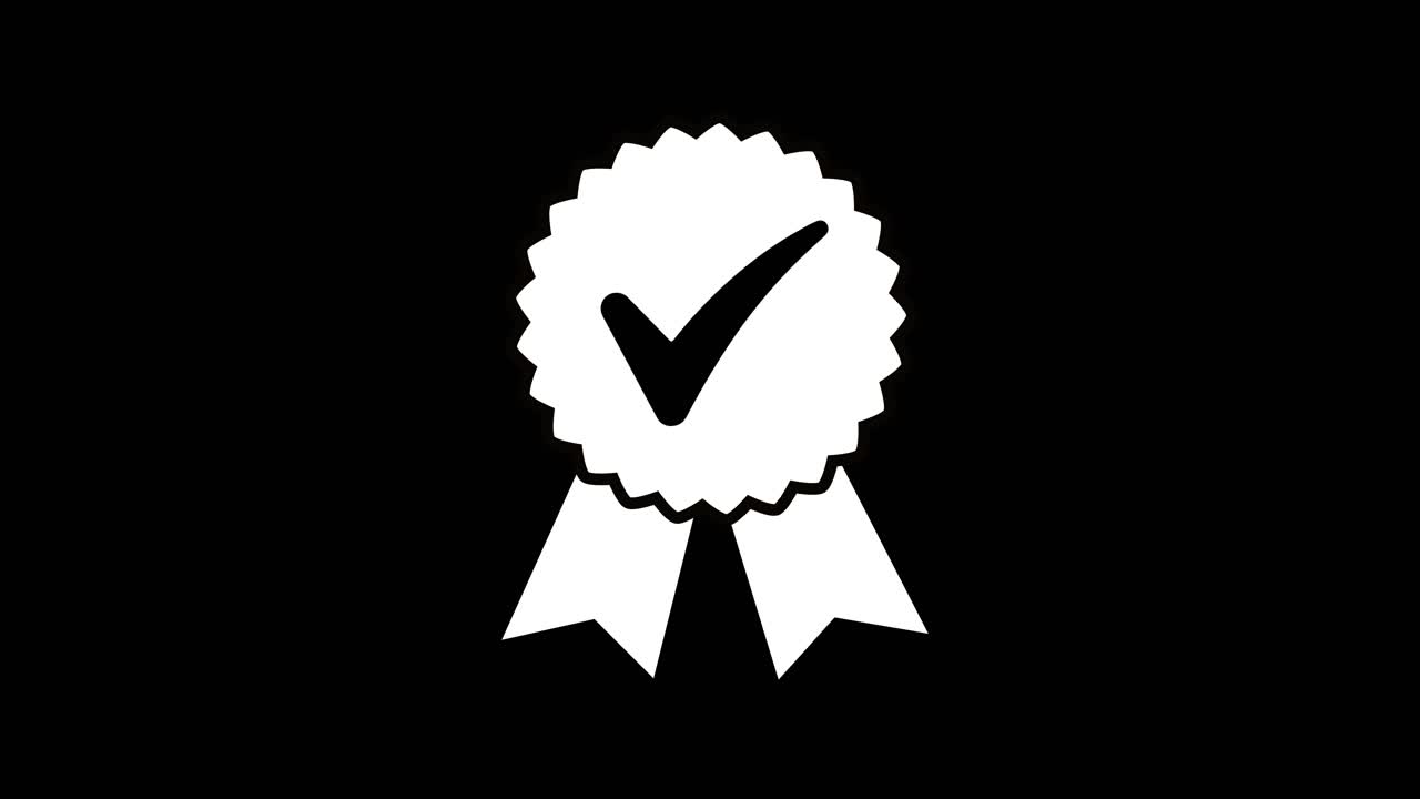 Approval check icon and approved certified icon animation certified seal icon morality values moral