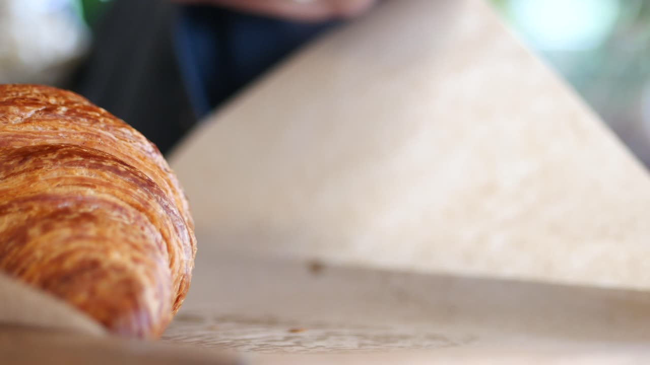 Crispy Chicken Sandwich and Croissant