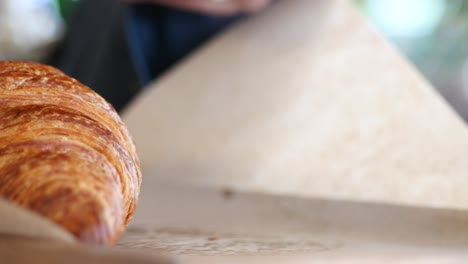 crispy chicken sandwich and croissant