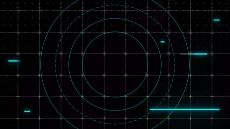 interfaz de escaneo de radar futurista