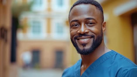 portrait of a smiling male healthcare professional