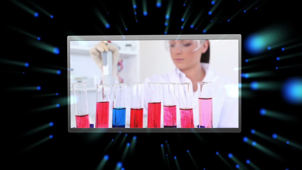 montaje de clips de laboratorio