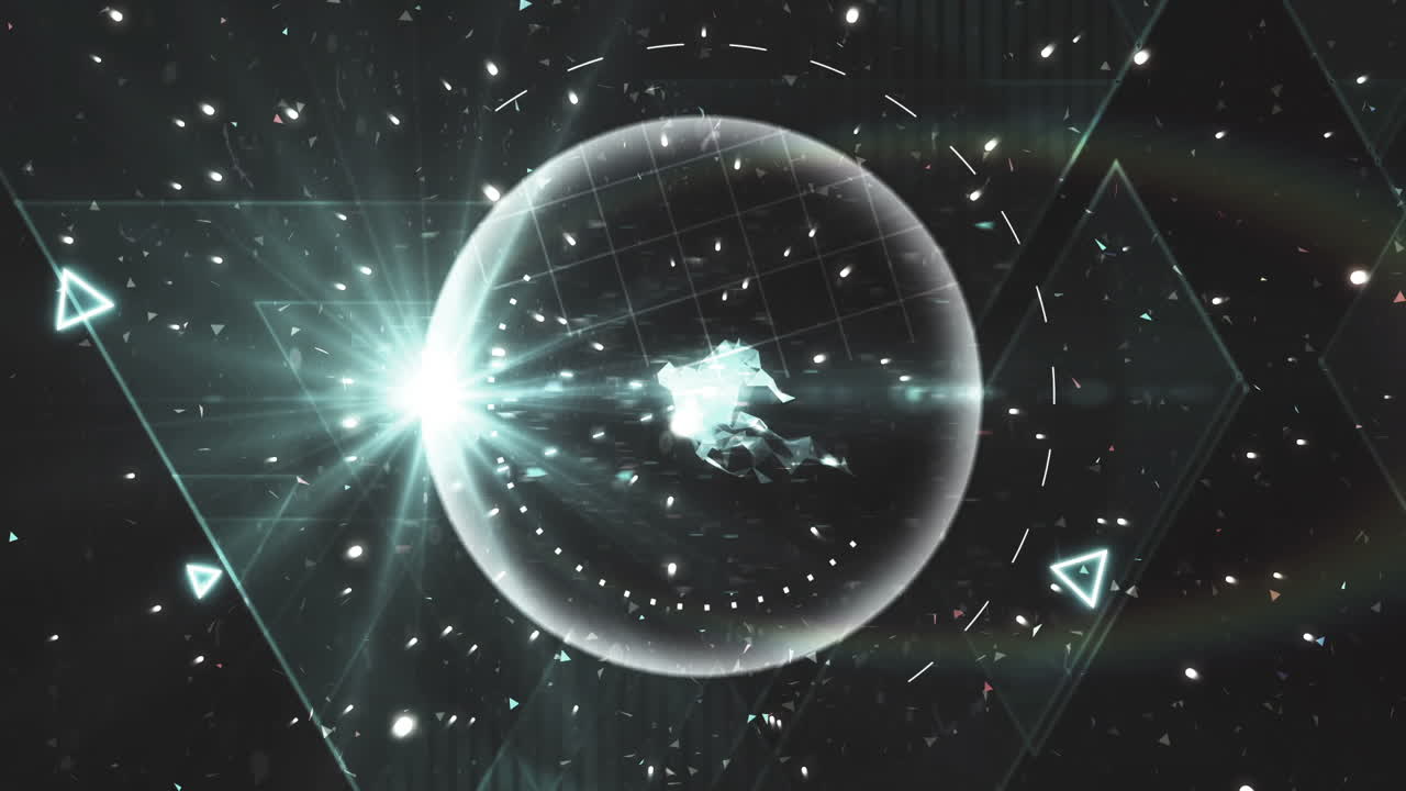 기하학과 빛으로 우주 여행