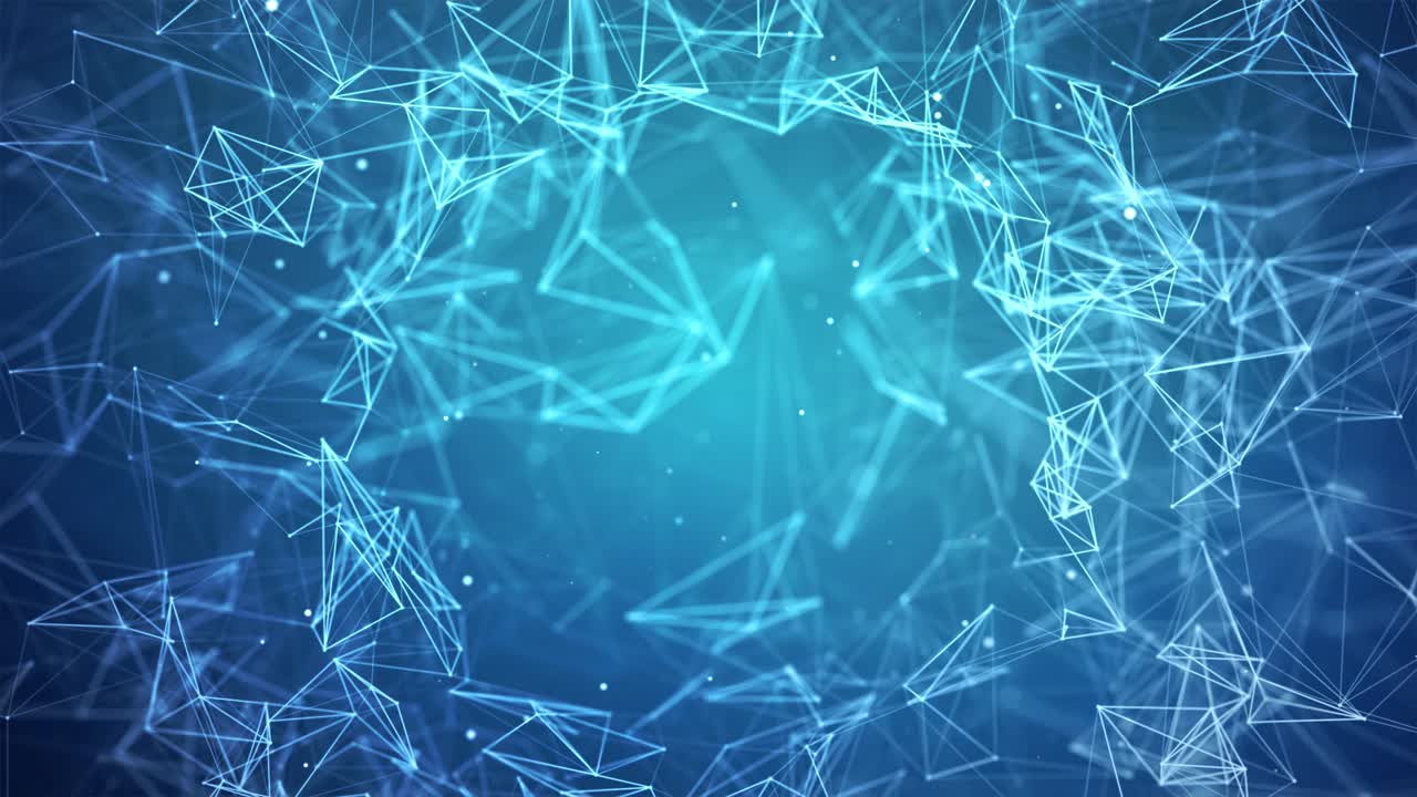 elemento fractal con líneas y puntos conectados. fondo de bucle virtual