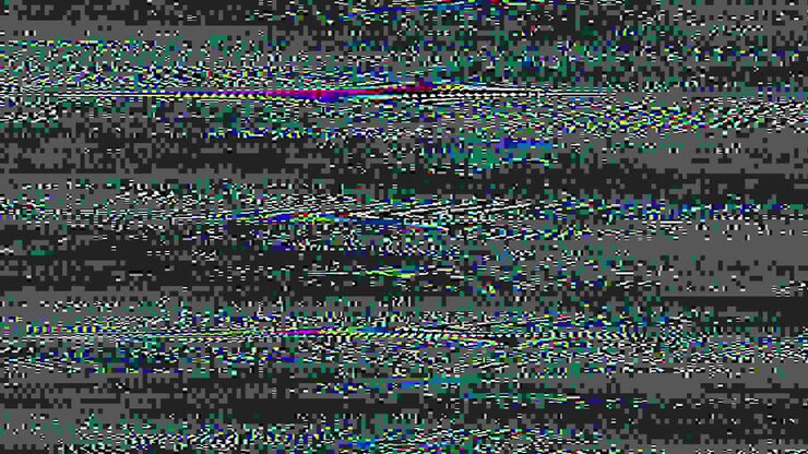 glitch defect analog tv signal error pixel noise