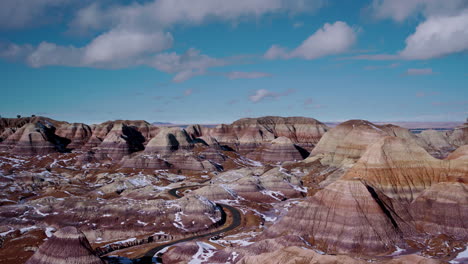 A-pan-across-painted-desert-in-Arizona