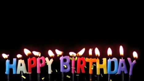 Animation-of-confetti-over-happy-birthday-candles