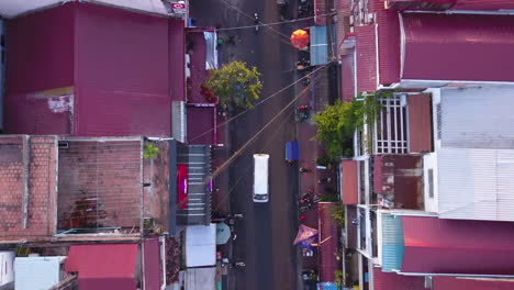 4k drone footage streets of phnom penh, cambodia