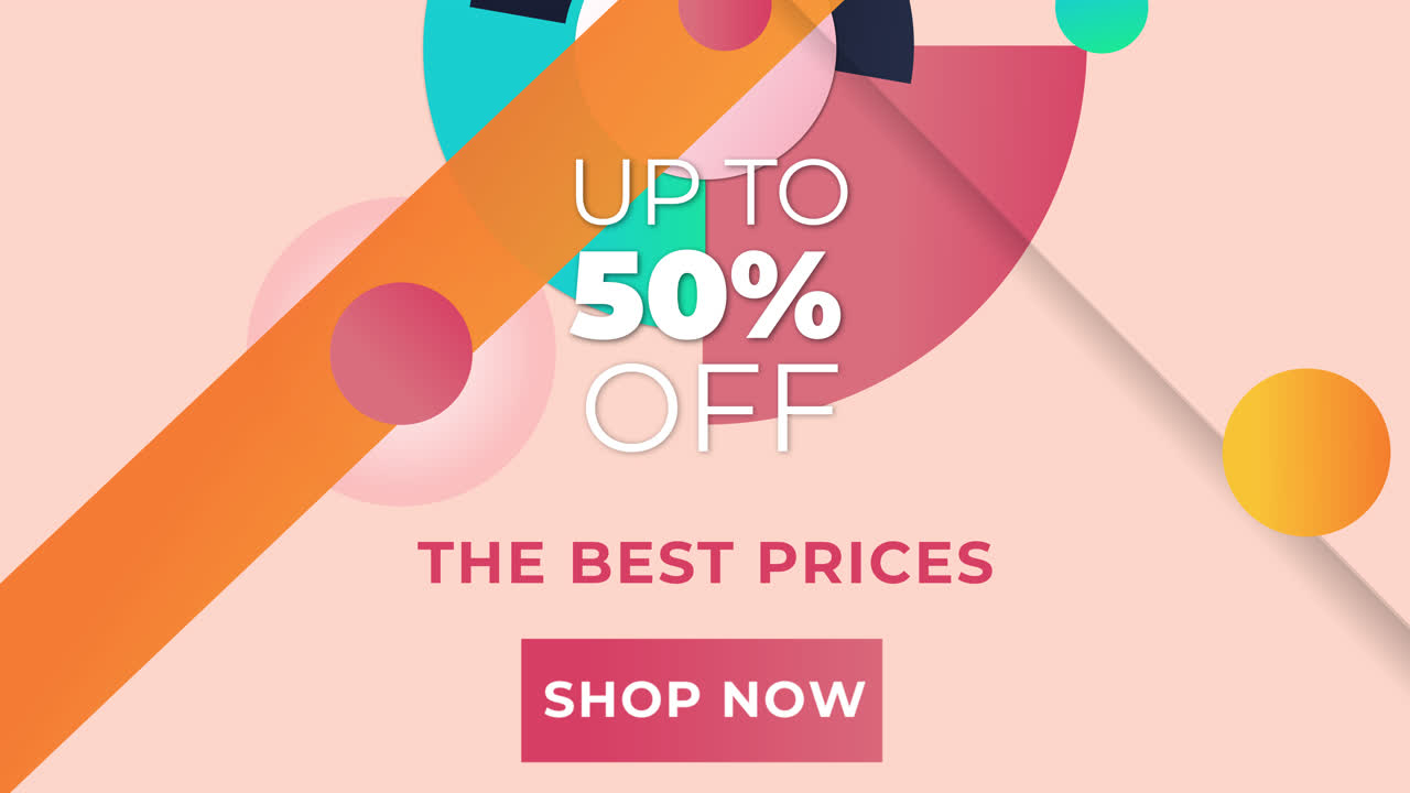 평평한 인스타그램 포스트 컬렉션의 모션 그래픽