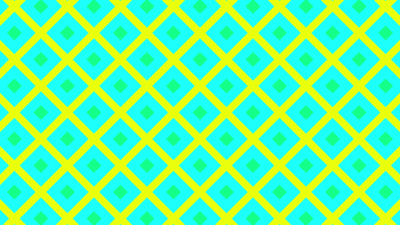 Geometric pattern with multicolor animated tiles. Minimal dynamic mosaic with abstract shapes. Motion graphic background in a flat design