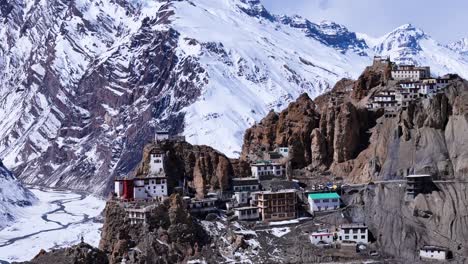 monastery nestled in the himalayan mountains