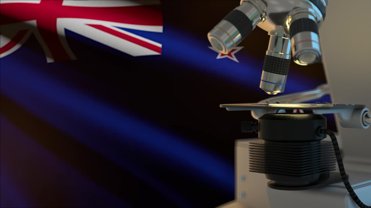 60fps 뉴질랜드 과학 개념과 발 흔들기, uhd 4k 3d 비디오 배경