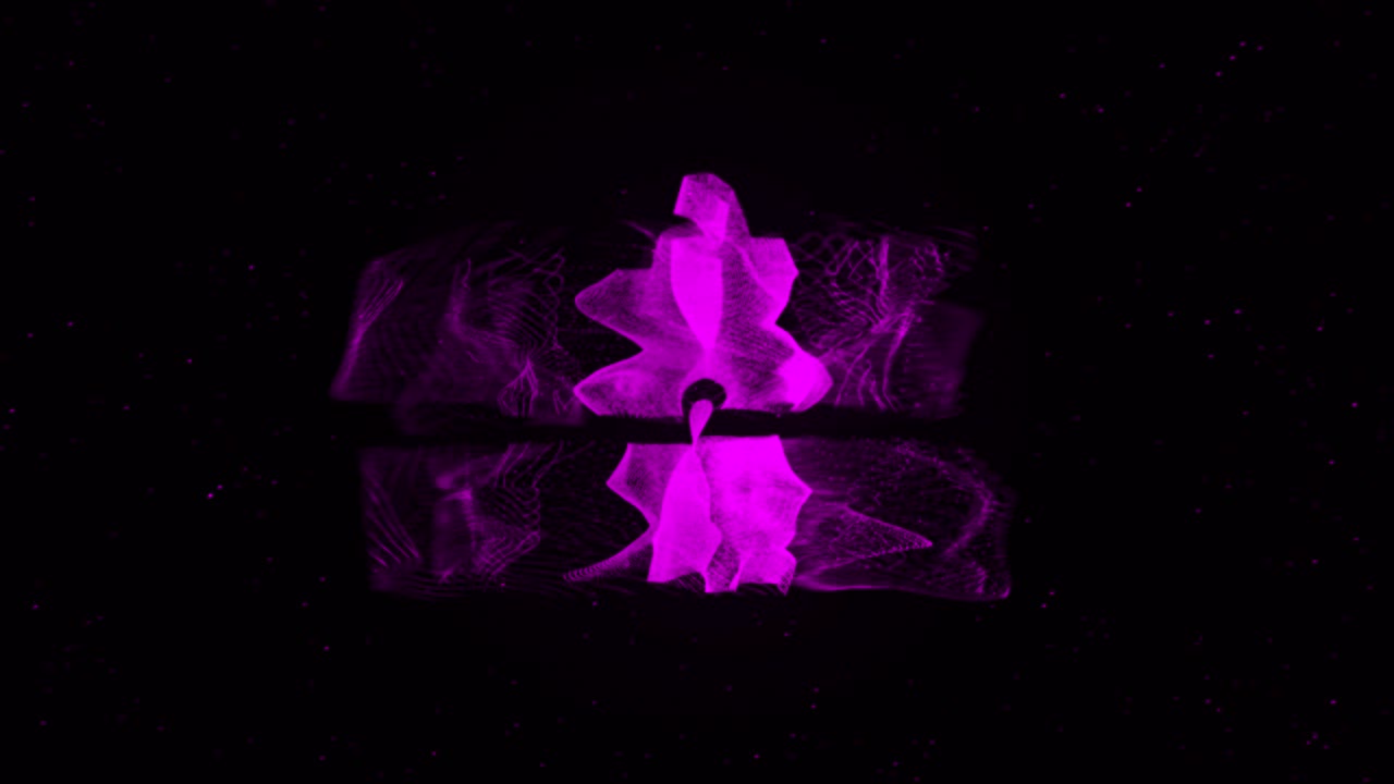 Abstrakt pink partikeldesign