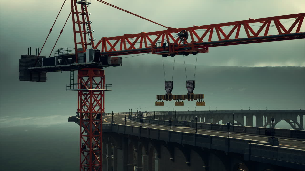 건설 중인 고속도로 다리