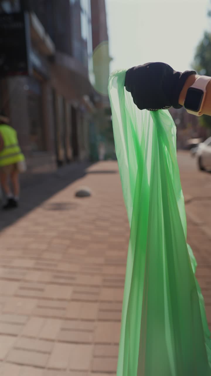 equipo de limpieza de calles en el trabajo