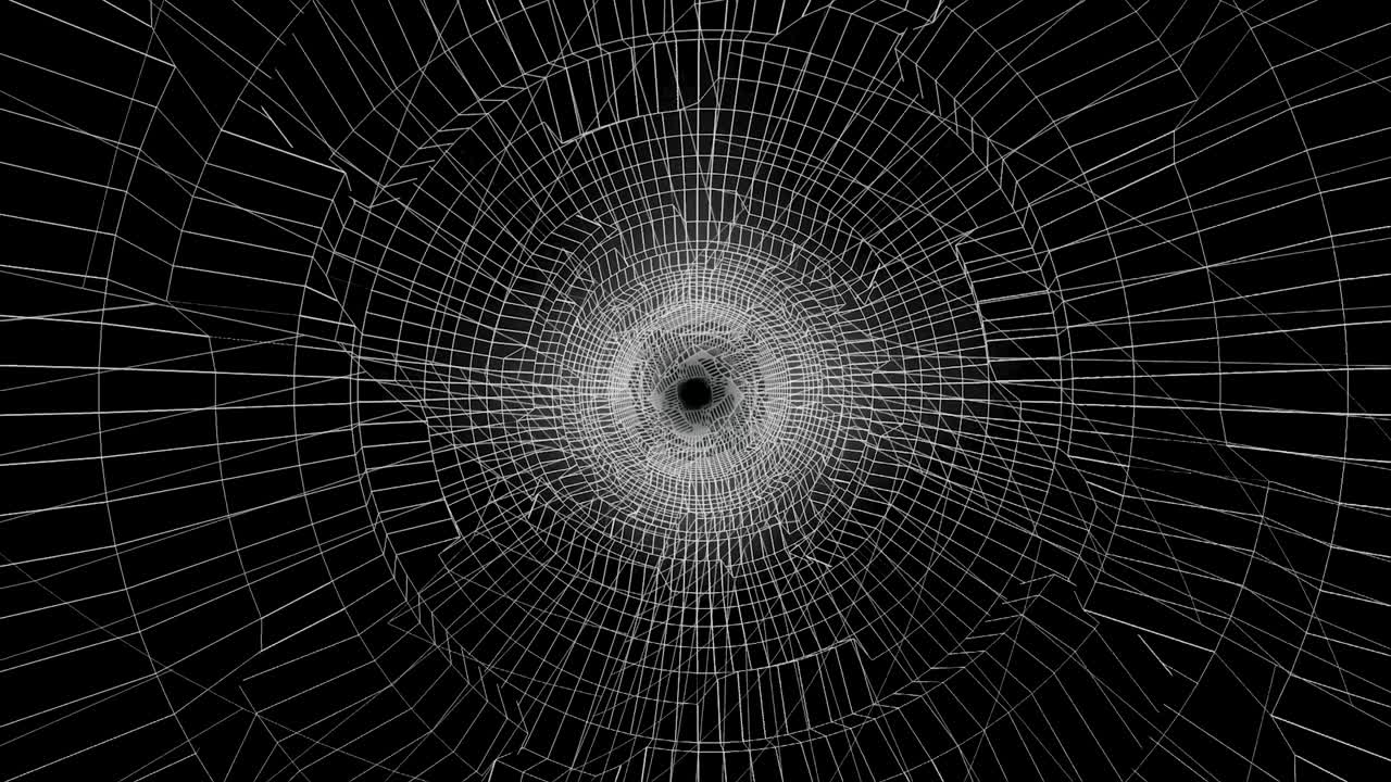 túnel de marco de alambre abstracto