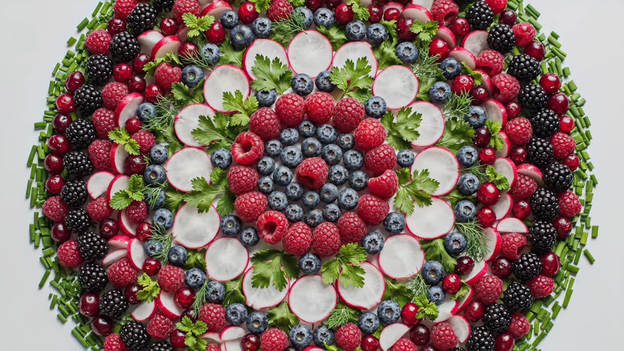 Berry and Radish Arrangement