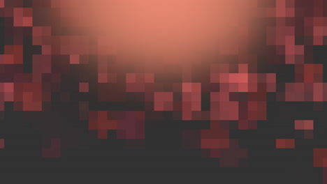 píxeles rojos voladores en 8 bits en gradiente negro