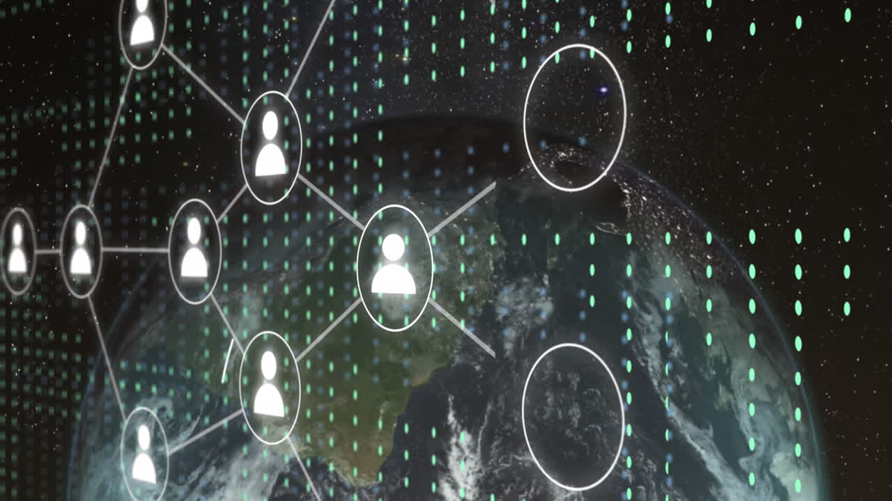 데이터 처리와 함께 연결 및 글로브의 애니메이션