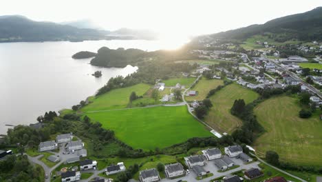 the tiny village of skodje is located just outside the city of ålesund, and belongs to the same municipality