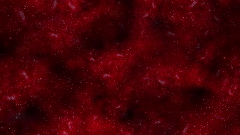 misteriosa superficie roja que brilla con gotas de agua