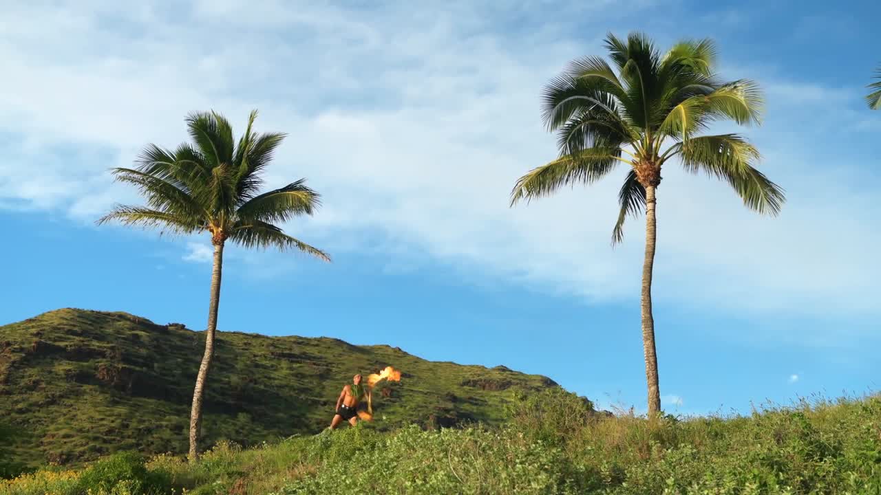 malabarista de fuego malabarismo palos de fuego 4k