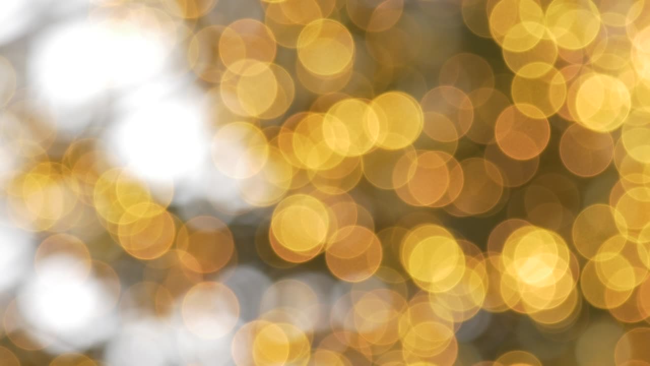 fondo abstracto círculos de bokeh amarillos y puntos claros