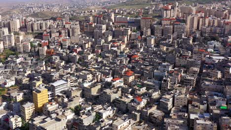 aerial view of a densely populated urban area with many buildings and residential structures