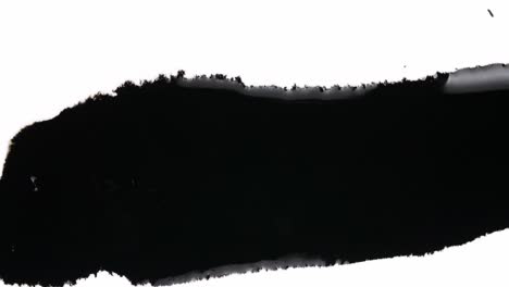 black ink drops on white background