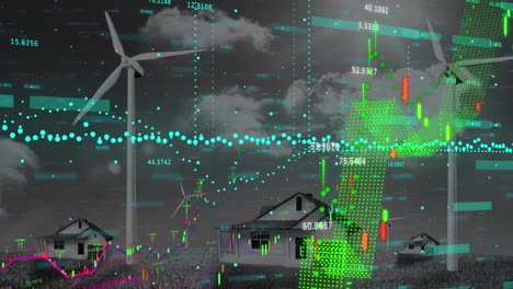 Animation-Der-Datenverarbeitung-über-Windkraftanlagen