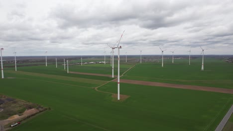 renewable source of energy, 
wind turbines