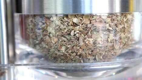 dried oregano in a spice jar