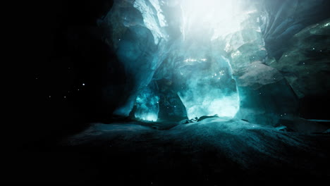 mystical ice cave entrance