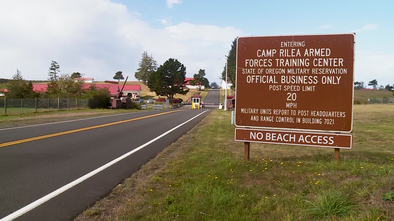 CAMP RILEA NATIONAL GUARD BASE IN OREGON SIGN