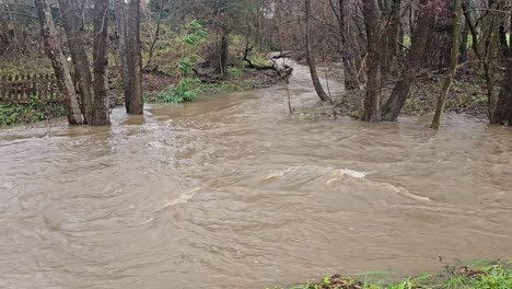 el dramático aumento del nivel del agua