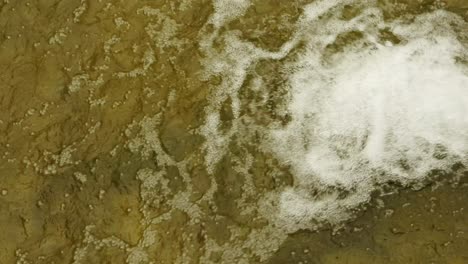 water falling over ground background