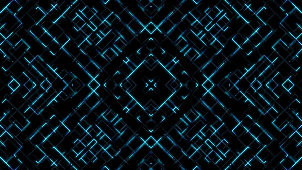 Abstract Neon Geometric Pattern