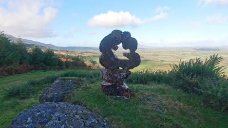 Bergwandern-Irland-Bergkunst-In-Den-Comeragh-Mountains-Waterford-Irland-Im-Winter