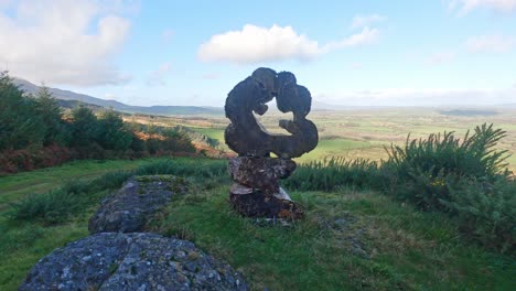 caminar por las colinas de irlanda arte de montaña en las montañas de comeragh waterford irlanda en invierno