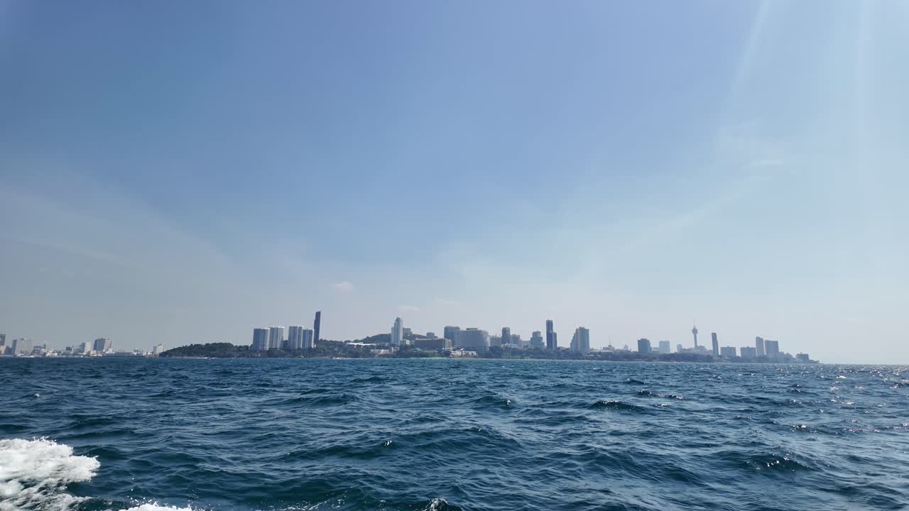 Pattaya city Gulf of Thailand marina sailing fery water transport port