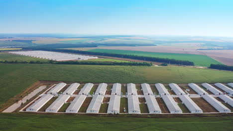 two large farming locations situated in the middle of abundant farmlands. well-kept farming areas for domestic animal breeding.