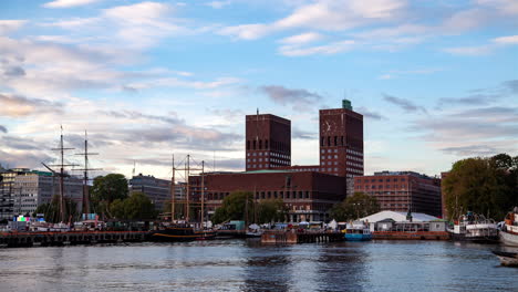 oslo harbor landmark timelapse