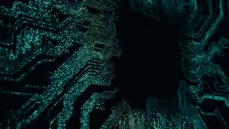 abstract circuit board animation.