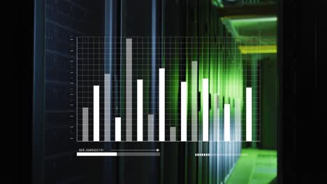 Animación-Del-Procesamiento-De-Datos-Estadísticos-Contra-La-Sala-De-Servidores-Informáticos