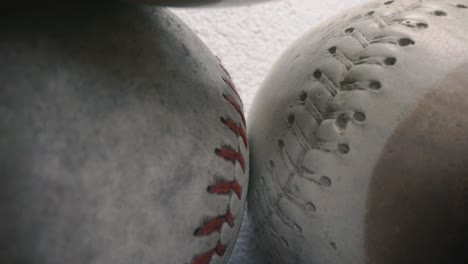 softballen, unieke weergave gemaakt met een sondelens