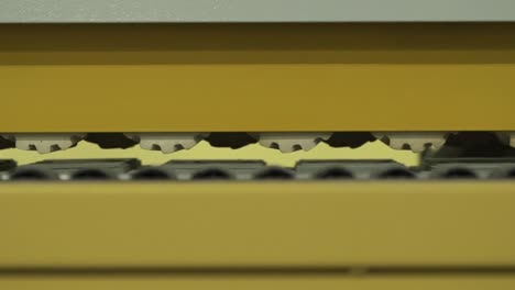 industrial machine with components and conveyor belt