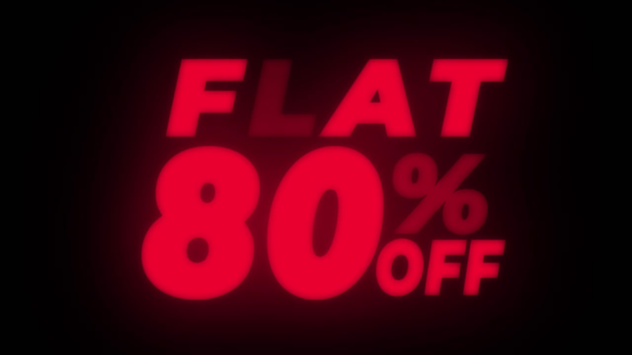 80% Off Sale Banner