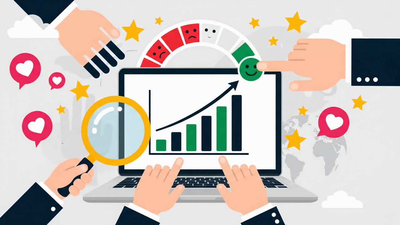 Analyzing Business Growth and Performance Data on a Laptop Screen