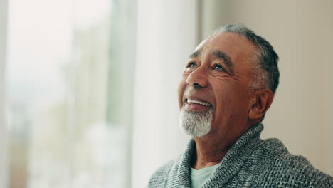 Window,-elderly-man-and-thinking-in-nursing-home